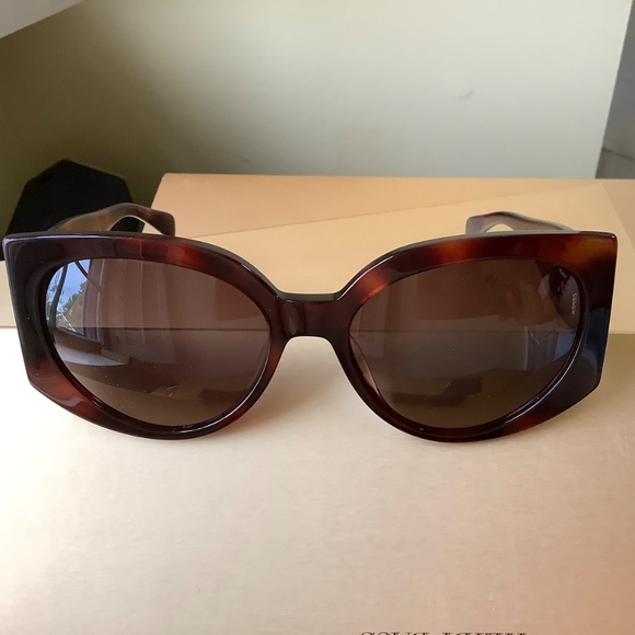 Rag & Bone 58mm Round Sunglasses Havana Brown - Picture 3 of 15